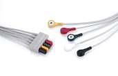 6 m EV61 040-000753-00 ECG Trunk Cable, 3-lead, Ped/Neo, 6 Pin, TPU,