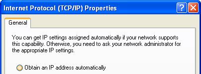 18 2. Select Internet Protocol (TCP/IP) and then click on the Properties button. This will allow you to configure the TCP/IP settings of your PC/Notebook.