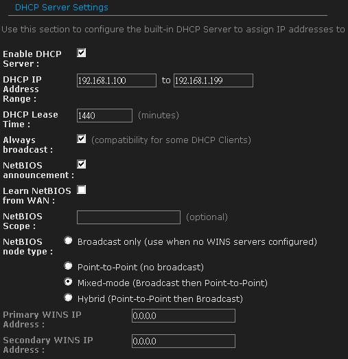 48 DHCP Server Settings DHCP stands for Dynamic Host Configuration Protocol.