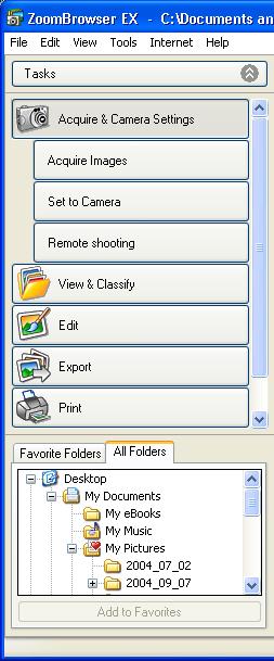 Appendices Customizing Menus Sets whether options are shown or hidden on the menus opened by clicking task buttons in the Main Window.