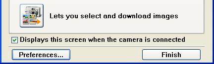 See your Camera User Guide for explanations of the settings and commands related to the Direct Transfer menu that appears in the camera s LCD monitor.