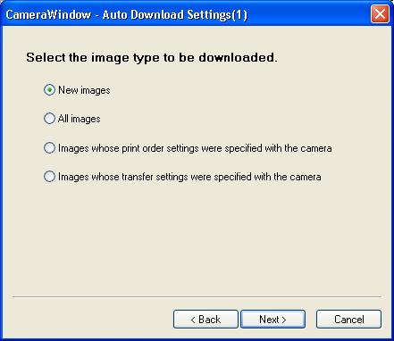 Changing the Auto Download Settings 3.