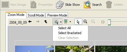 Select an image to open in the Browser Area and then click (View Images) or the [View] menu and select [View Image].