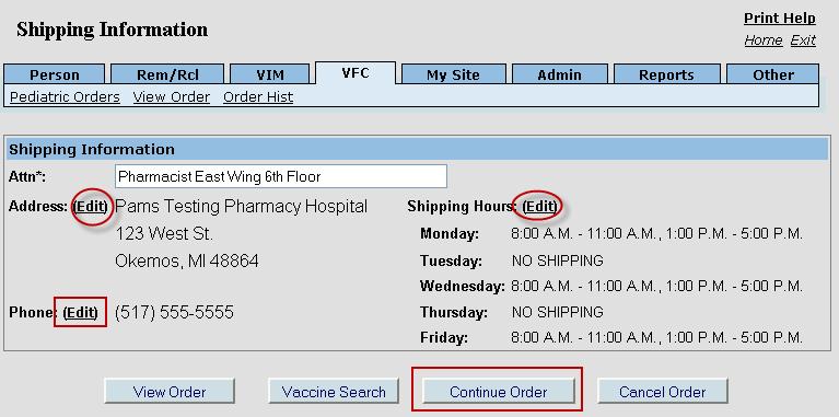 (A Hospital Pharmacy might be open 24 hours but please select the best times for deliveries.