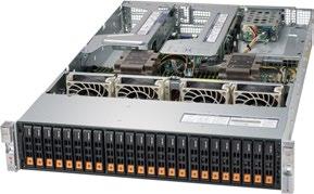 2U Ultra with 24 NVMe SSDs 2U, 4 nodes BigTwin with 24 NVMe SSDs or 6 NVMe SSDs per node 2U, 2 nodes BigTwin with 24 NVMe SSDs or 12 NVMe SSDs per node SYS-2029U-TN24R4T SYS-2029BT-HNR SYS-2029BT-DNR