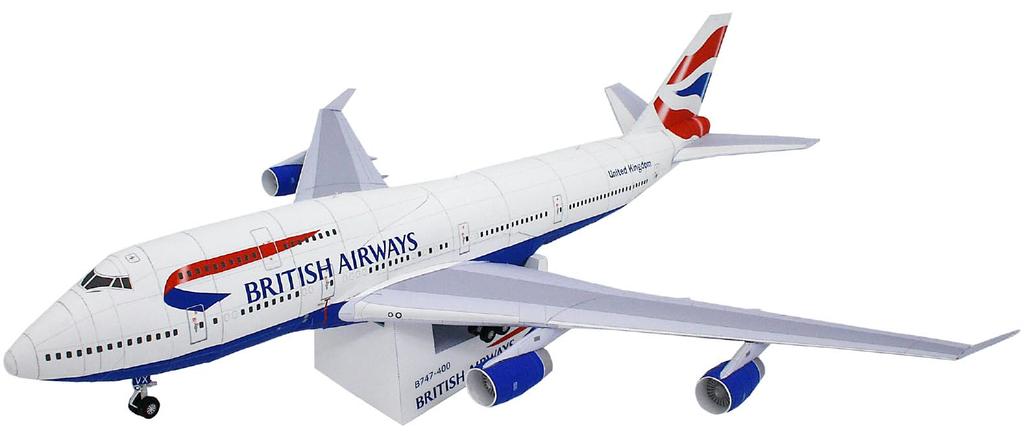 British Airways : Boeing-00 [Assembly Instructions] Front Over look Side Underside This British Airways Boeing -00 papercraft is modelled on the British Airways plane of the same name.