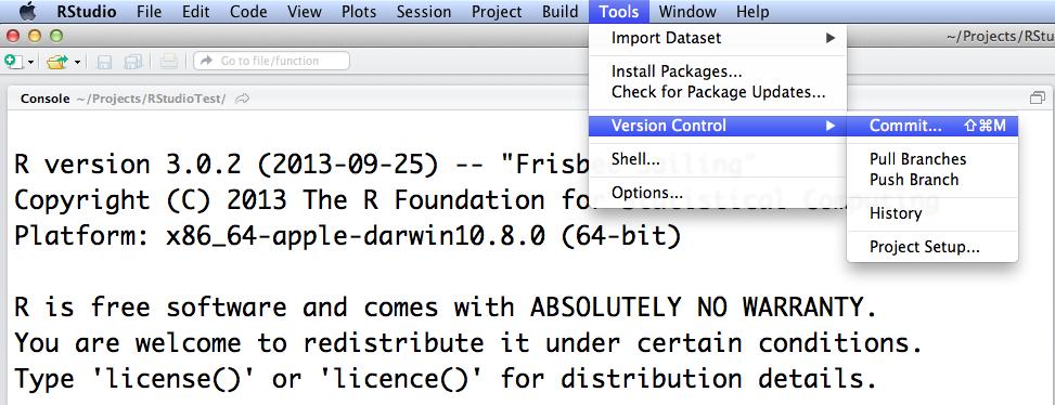 git/github with RStudio See GitPrimer.pdf or RStudio page 28 RStudio has great features for using git and GitHub.