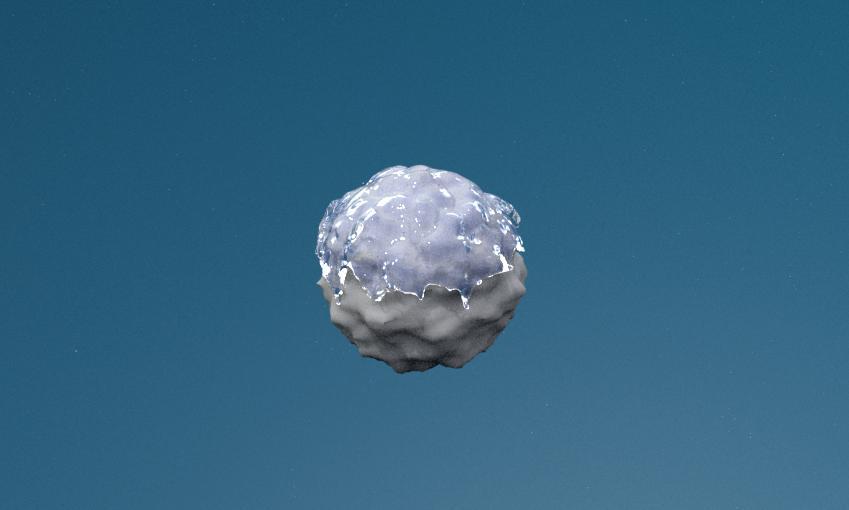 Spherical collision object with radial gravity Finally, in order to test the fluid in different conditions, a scene was created were the default gravity in Houdini is de-activated and a radial