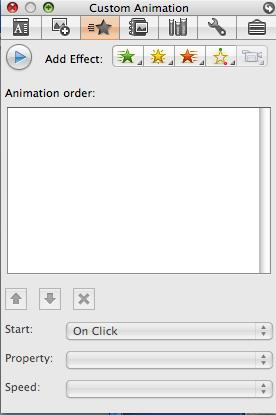 Animations Animations may be applied to text or objects. The following steps explain how to apply animations to your presentation: 1.