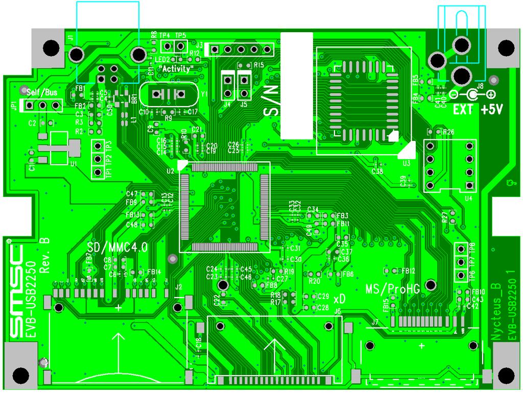 Table 2.2 PCB Layer Stack Component Side Solder mask Layer 1 Top Pre-preg Layer 2, Ground Core Layer 3, Power Pre-preg Layer 4, Bottom 1.3-2.3 oz. Cu. finished weight 4.0-4.5 mil FR-4 1.