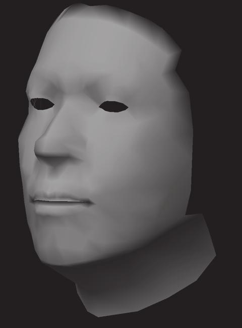 Here, a frontal face image is chosen out of video frames for the texture mapping. Because the target is video phone application, so the rotation angle in video sequence isvery small.