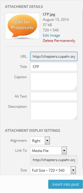 a. If you are adding a file (Word document, pdf, etc.), you would copy the entire URL in the attachment details section.