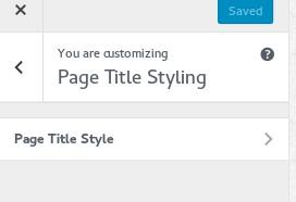 (6.9.) How to customize Page title Styling Select Page title Styling.
