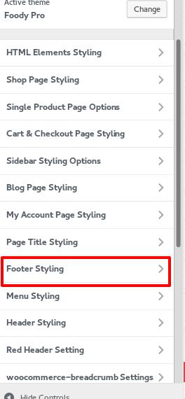 Select Footer