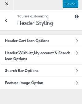 Styling Select Header Styling.
