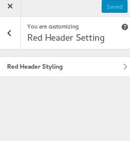 Setting Select Red Header