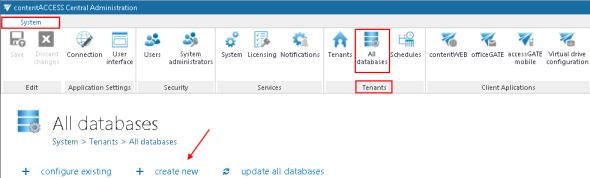 We will use the system database server (TANEWS), so tick the Use system database server (TANEWS) checkbox.