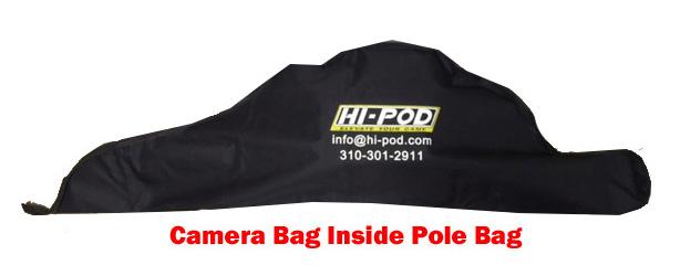 Bag. The tower ships in two separate boxes: pole bag with pole in the first box, and the camera bag (with all