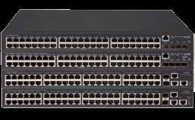 It supports diversified services, high capacity GE access port as well as high density 10GE uplink, which meet the requirements for high density campus access and high performance aggregation.
