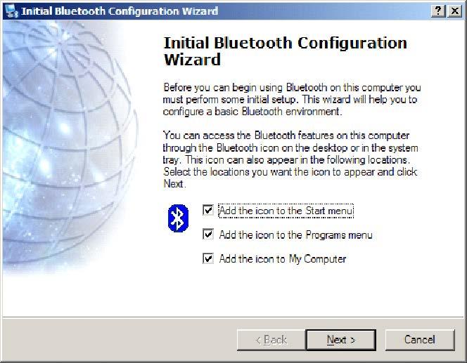 Chapter 2 Installation and Bluetooth Configuration Configure the Bluetooth Environment IMPORTANT: ä Depending on the Bluetooth adapter you have selected, you may not need to perform this procedure.