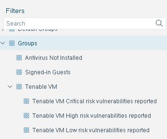 You can later use these groups in CounterACT policies to control hosts. For example, assign endpoints with critical risks to an isolated VLAN.