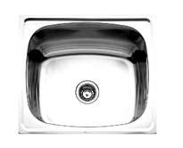 400 Series Down-Undermount -0 NO FAUCET TAPPING (LOCATE FAUCET BEHIND SINK) ** Same model as topmount without tapping -