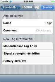 If you purchased new Wireless Sensor Tags separately from the Tag Manager, follow this step to associate the new