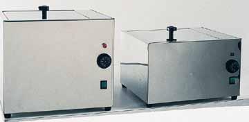 362 5.3.1 general laboratory apparatus tecnotest electric water baths: ambient to 100 c Max. temperature 100 C. Thermostatic control. Made of stainless steel with double-wall and cover.