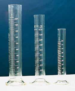382 5.3.5 glassware and plasticware tecnotest graduated cylinders Model Capacity Characteristics V 232/6 10 cc GLASS WITH SPOUT V 232/2 25 cc GLASS WITH SPOUT V 232/5