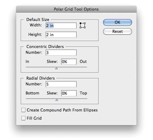 As with all of the Line tools, you can use a Tool Options dialog box to create artwork, or go straight to dragging a shape and using keyboard controls to modify