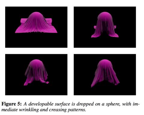 English and Bridson (2008) Effective new discretization for deformable surfaces Constrained to not deform at all in-plane but free to bend out-of-plane A triangle is rigid if and only if the distance