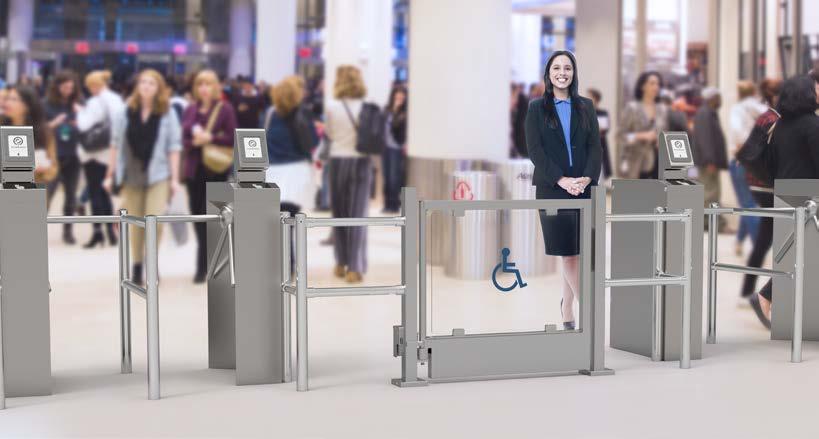 Access Control Turnstiles alvaradomfg.com Single Direction Entry The TAS2-EDC is used in single entry applications. Guests self-scan credentials to enter the facility or controlled area.