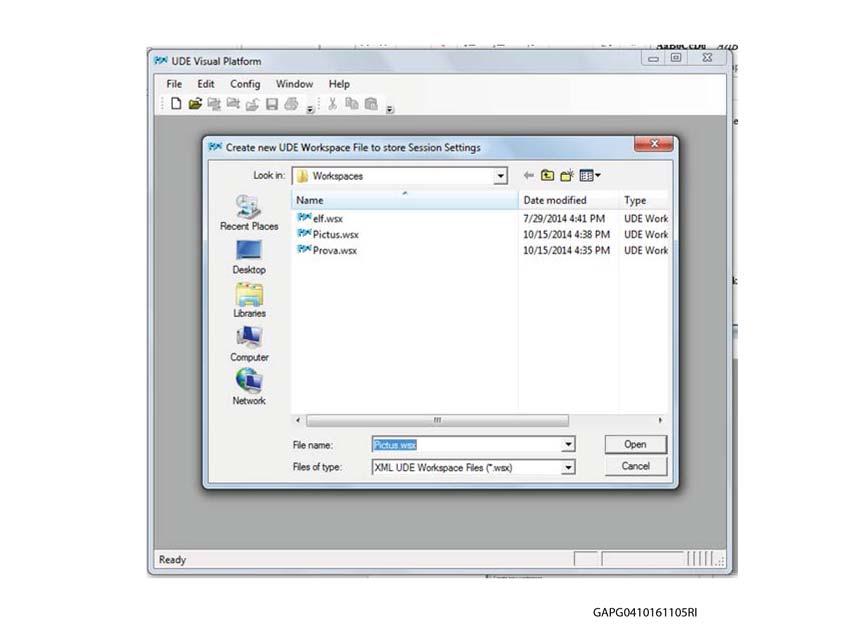 SPC560P-DISP: Load Firmware UM2119 Figure 20. UDE Visual Platform: Define File name 4.