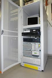A half-size rack may be suitable in some cases. The equipment can generate noise. The ideal location is an air-conditioned space separate from the main working area.