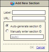 Using Site Studio Manager 2.5.2 Adding a Section You can add a section to your Web site from the site hierarchy or on the Section tab. To add a section to a Web site, perform these steps: 1.