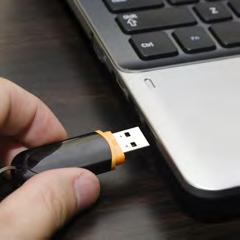 Save to a USB flash drive Remember that the same USB device might be called a flash drive, a memory stick or a thumb drive. To access a USB drive: 1. Insert the flash drive into a USB port. 2.