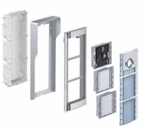 2 WIRE SYSTEM ENTRANCE PANELS Installation - WALL MOUNTED INSTALLATION - FLUSH MOUNTED INSTALLATION wall