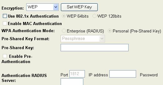 WEP Encryption Setting Wired Equivalent Privacy (WEP) is implemented in this device to prevent unauthorized access to your wireless network.
