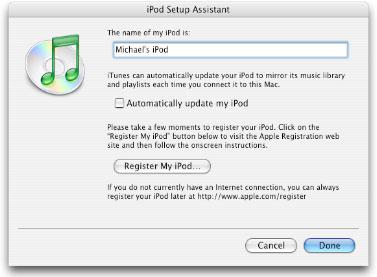 The ipod has been Restored. itunes Synchronization Test 1. Open itunes if it didn t launch automatically.