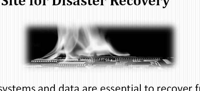 RIM Service Site for Disaster Recovery Backups of your systems and data are essential to recover from a disaster, but some disasters leave you with no equipment to restore backup data to.