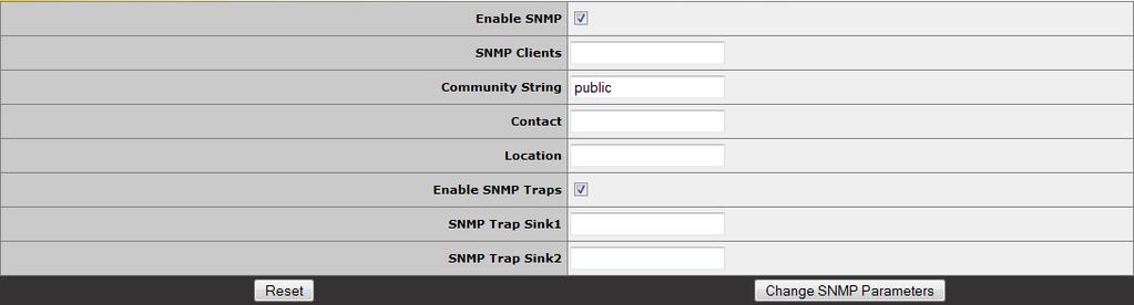 Enable/Disable SNMP metrics This toggle option enables or disables SNMP metrics. For example this option allows the LoadMaster to respond to SNMP requests. By default SNMP is disabled.