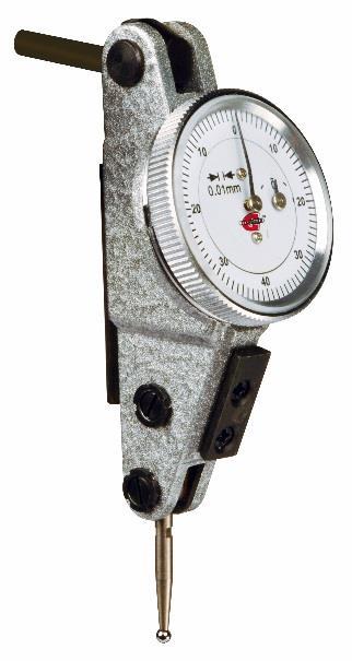 HP DIAL GAUGE, READING 0.001 MM 1 mm measuring span. High-precision. Shockproof design. Ruby bearing movement. White dial face.