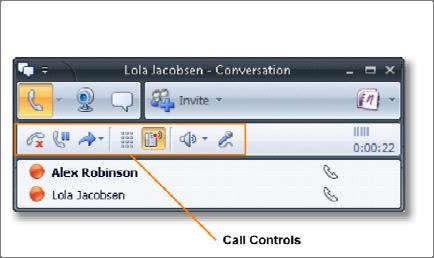 In this case, you see the caller s video stream, but no video is transmitted from your Office Communicator client.