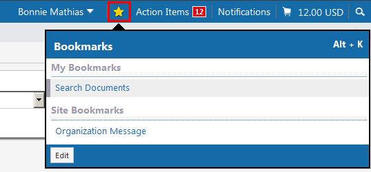Completed Purchase Orders Bookmarks [Favorites] To get Access to, or Bookmark, your frequently used