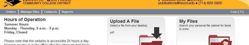 Uploading a Document for Printing You can also upload