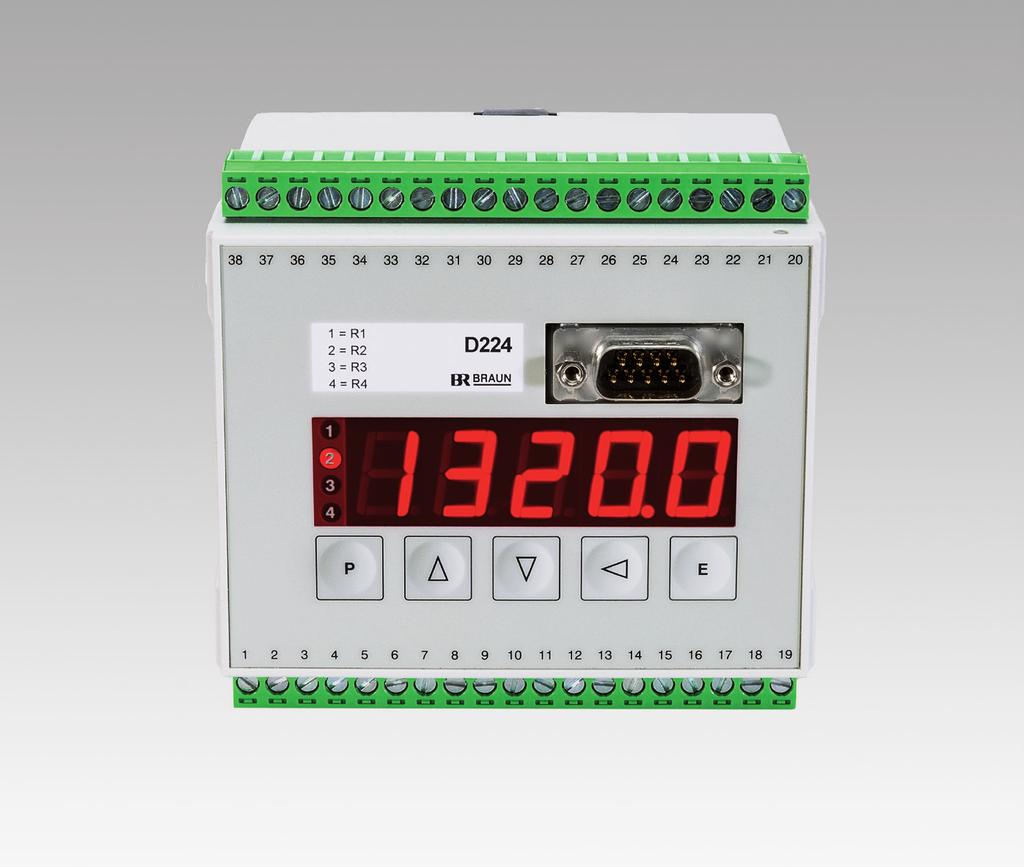 D224 Dual Channel Monitor for Measurement of Speed and Ratio with SIL1 requirements Series D224.