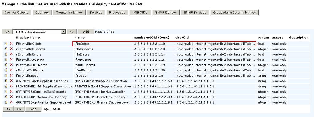 SNMP Sets You can use either the numerical-based OID or the character based OID to locate the position of the MIB object on the tree. Below is an example of a character-based MIB tree.
