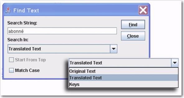 Section 4 Using the Resource Translation Tool Shortcut [Ctrl] + [Enter] or [Ctrl] + [down arrow] [Ctrl] + [up arrow] Function Used while editing a custom text; selects the subsequent properties key