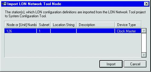 1MRS756638 MicroSCADA Pro SYS 600 9.3 Importing a single node If a Single Node is going to be imported, the exported LON file is selected by using the File Chooser. See Fig. 3.8.-2.