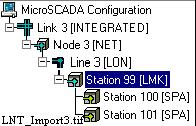 -5 Object data in the Single Node import dialog When the import button is clicked in the import dialog, the data is transferred to System Configuration Tool.